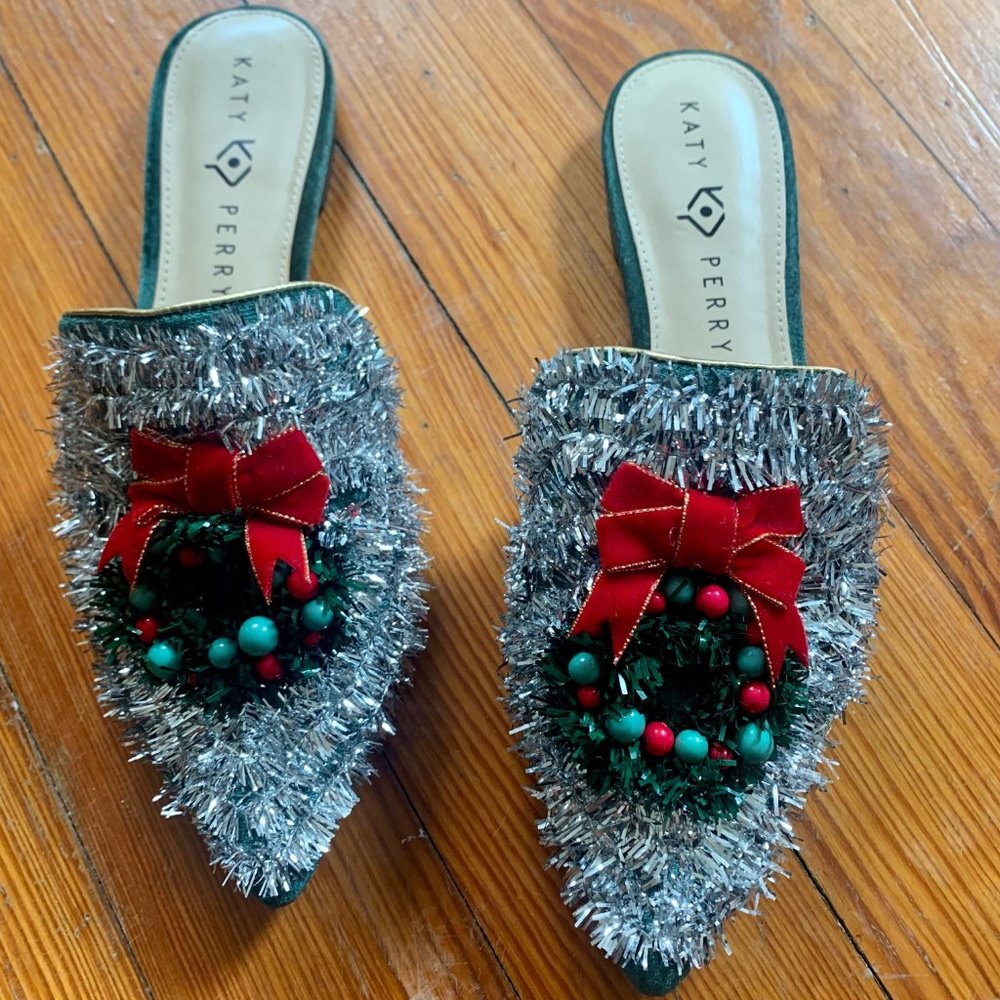 Katy Perry Christmas Shoes: Everly Mule: Women's Size 8.5